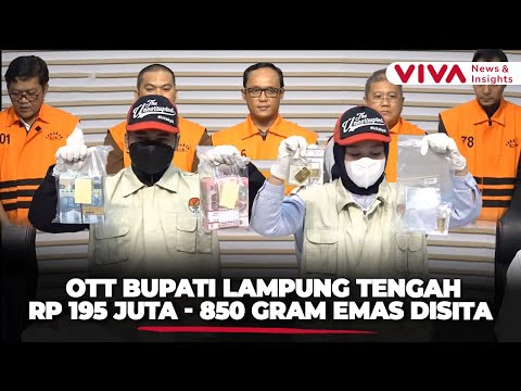 KPK Sita 850 Gram Logam Mulia dari OTT Bupati Lampung Tengah