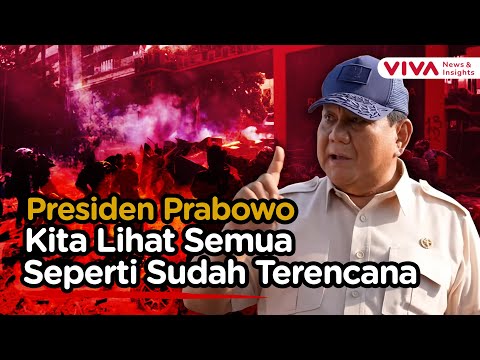 Prabowo Mencium Adanya Makar dalam Kerusuhan Demo