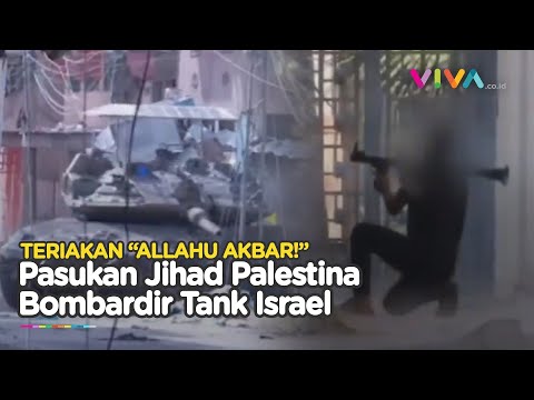 VIDEO Tank Israel Dihujani Tembakan RPG Palestina di Gaza