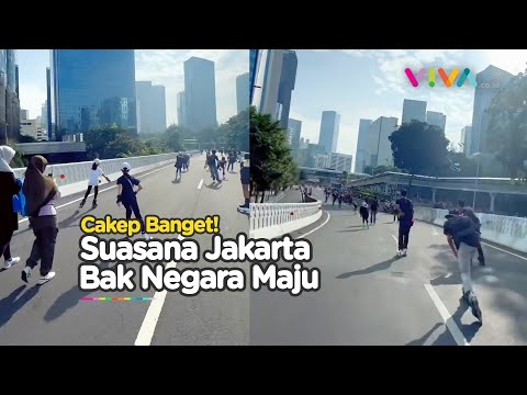 Potret Keindahan Jakarta, Terlihat Saat Car Free Day