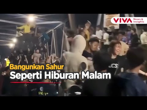 MIRIS! Sahur Jadi Ajang Dugem Sampai Blokir Jembatan