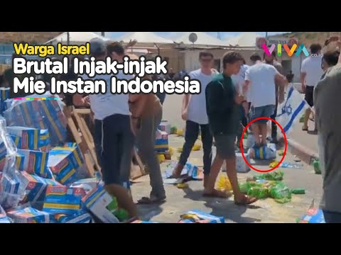 Warga Israel Bahkan Bocah Injak-injak Bantuan Kemanusiaan Untuk Gaza
