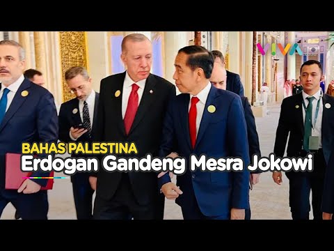 Erdogan Gandeng Jokowi, Pasang Wajah Cemas Bicara Soal Gaza