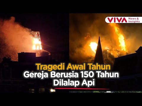 Detik Detik Gereja Bersejarah Dilahap Api di Malam Tahun Baru