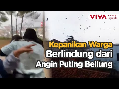 Bergetar Suara Kumandang Adzan dari Warga Saat Angin Puting Beliung Melanda