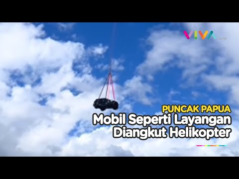 Mobil Melayang di Udara, Puncak Papua Diterjang ‘Badai Pasir’