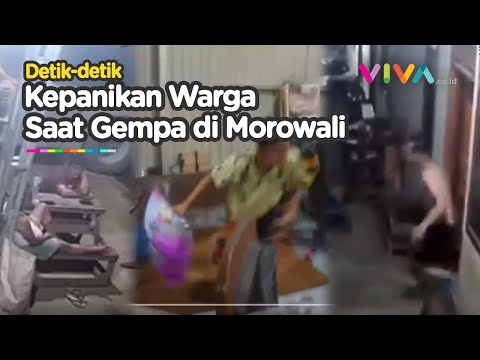 Kompilasi Kepanikan Warga Morowali Diguncang Gempa Dahsyat di Morowali