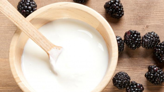Ilustrasi masker yogurt.