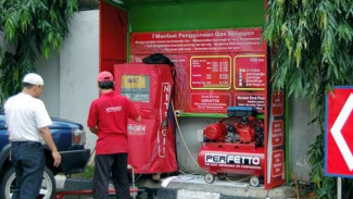Kios Nitrogen di Pom Bensin Kok Pake Kompresor Angin, Buat Apa Sih?