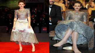 Merasa Pegal, Kristen Stewart Copot High Heels