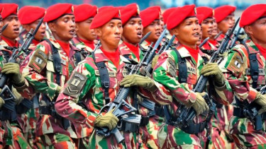 Prajurit Kopassus TNI.
