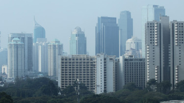 Ilustrasi polusi Jakarta