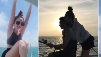 Seksinya Bintang Meteor Garden Liburan Bareng Tunangan di Kapal Pesiar