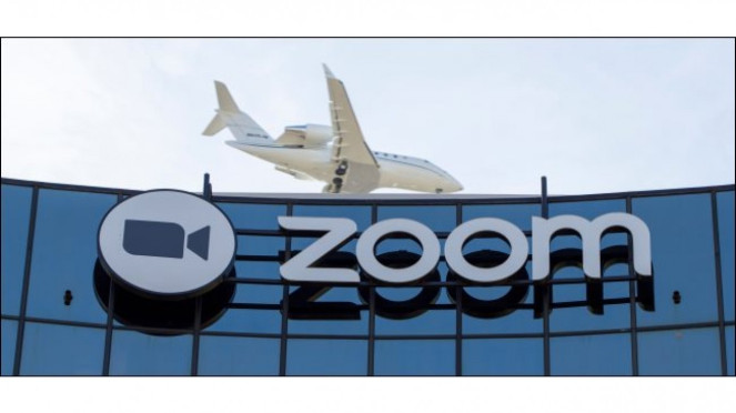 Aplikasi Zoom.