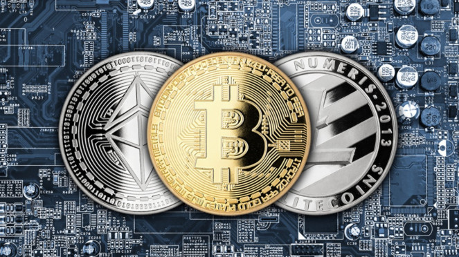 Bitcoin dan aset kripto.
