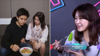 Livy Renata Cicipi Jajanan Tradisional, Ketoprak Hingga Cilok