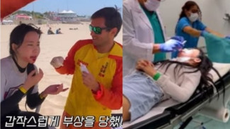 Personel Crayon Pop Ditampar Papan Selancar, Wajah Berlumur Darah