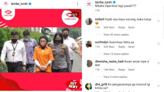 Medina Zein Digiring ke Ruang Penyidik, Netizen Fokus ke Hijab