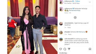 Millen Cyrus Gandeng Cowok Ganteng ke Ultah Ameena, Netizen: Cucok Ah
