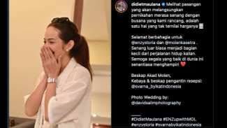 Momen Haru, Enzy Storia Menangis Saat Pertama Kali Lihat Busana Pengantinnya