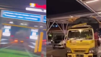 Viral Aksi Bule Bawa Kabur Truk ke Arah Bandara, Terobos Pintu Tol hingga Tabrak Pengendara