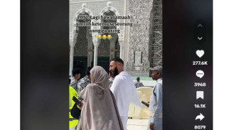 Momen Jemaah Umroh Indonesia Bertemu Karim Benzema