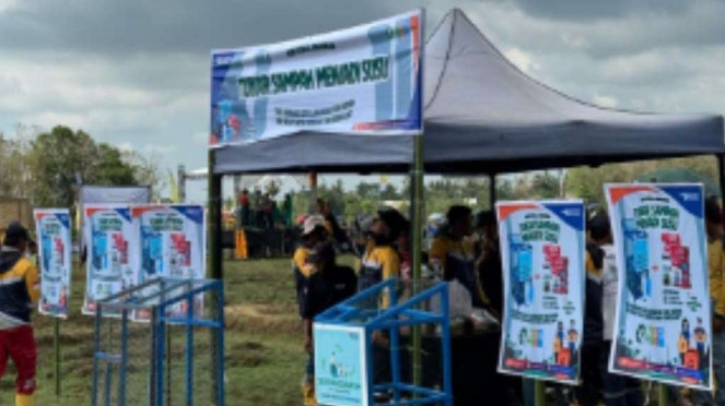Tukar sampah.