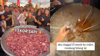 Rendang 200 Kg yang Dimasak Willie Salim Ludes Hanya dalam 15 Menit, Warga Palembang Berebut