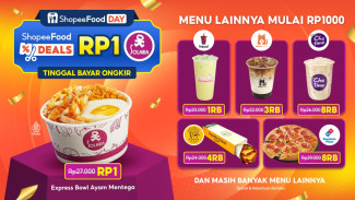 Catat Tanggalnya! Di 19 September ShopeeFood Deals Tawarkan Solaria Rp1 dan Koleksi Menu Diskon Mulai 1RB