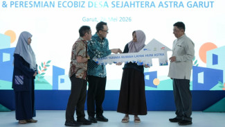 Resmikan EcoBiz di Desa Sejahtera, Astra Serah Terima Kunci RLH ke Masyarakat